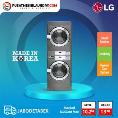 Stack LG Giant Max, Washer Dryer LG Giant Max Commercial Laundry, Heavy Duty