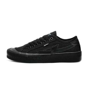 SABA Titan All Black - Sepatu Sneakers Casual Pria Wanita 38 Hitam