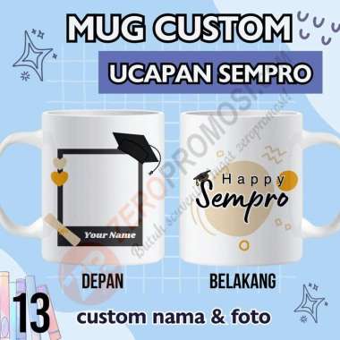 Hadiah Mug Custom Ucapan Sempro - Gelas Sidang Sempro 13 Custom Packaging xtra safe claim