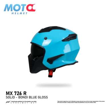Helm JPX Full Face MX-726R NEW Solid - Bondi Blue Gloss XXL Bondi Blue Gloss