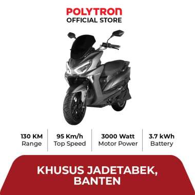 Subsidi Polytron Fox R Electric Sepeda Motor Listrik - OTR Jadetabek, Banten Graphite Grey Matte