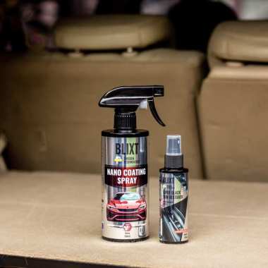 BLIXT Pengkilap Pelapis Pelindung Perawatan Cat Body Motor Mobil Real Nano Coating Penghitam Kasar P