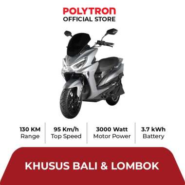 Subsidi Polytron Fox R Electric Sepeda Motor Listrik - OTR Bali, Lombok Bali SILVER