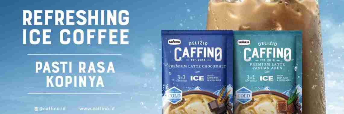 DELIZIO CAFFINO Ice Coffee Series (1pack isi 6 Sachet) 2 Varian Rasa Pandan Aren