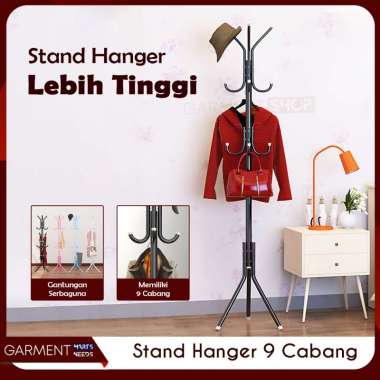 STAND HANGER GANTUNGAN BERDIRI JAKET TAS STANDING Putih