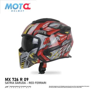 Helm JPX Full Face Mx-726R - R09 Satria Garuda XXL