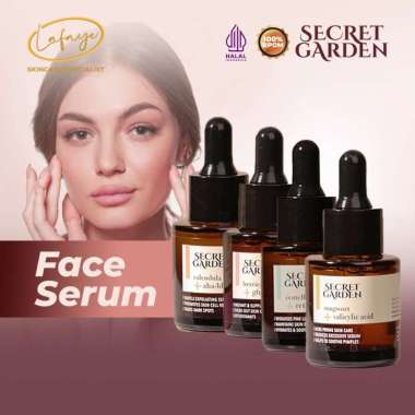 Secret Garden Face Serum 20ml - Brightening, Exfoliating, Anti Acne, Anti Aging Serum Exfoliating Se