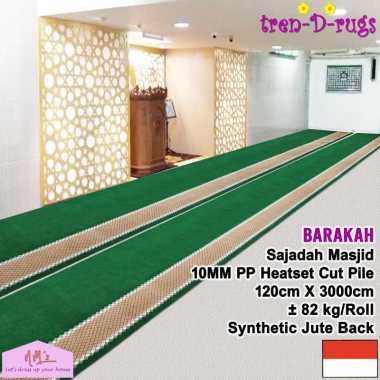 Tren-D-rugs Sajadah alas lantai karpet masjid mushola 1 roll meteran ruang tamu tebal halus - NMs Gr
