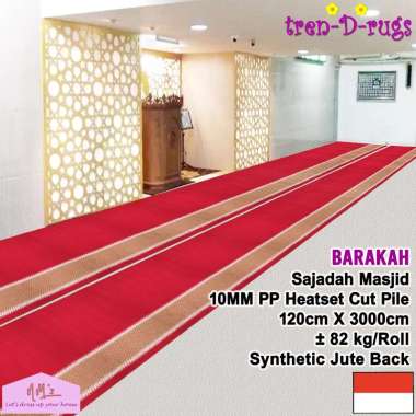 Tren-D-rugs Sajadah alas lantai karpet masjid mushola 1 roll meteran ruang tamu tebal halus - NMs Re