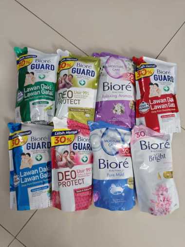 Sabun Cair BIORE GUARD & BODY FOAM Pouch 800ml 8 Varian Lively Refresh (Hijau)