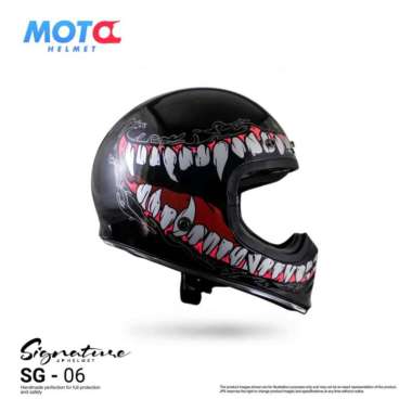 JPX SGN - 06 Retro Signature Helm Full Face L