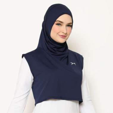 Flexzone Sports Hijab Jilbab Olahraga Wanita Rompi FAH-003 Navy