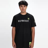 Mitchell n Ness Unisex Basketball Hennessy Neon T-Shirt [SSTE7926-CLBYYPPPBLCK] Atasan Basket Pria/Wanita