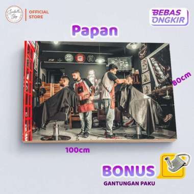 Cetak Foto Custom Termasuk Bingkai Kayu Frameless Poster ukuran 100x80