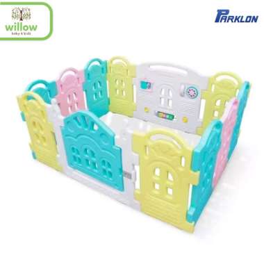 Pagar Bayi - Parklon Fence Magic Castle (164X126X72Cm) 10Panel+2 Big Panel Full Color