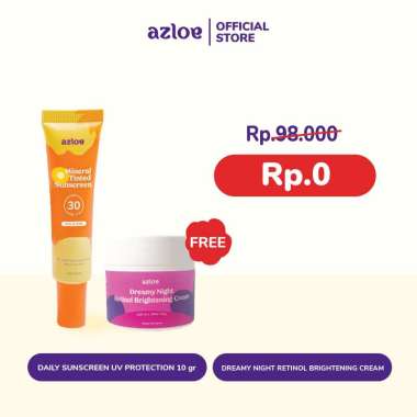Tinted Sunscreen Kulit Berminyak + Retinol Cream untuk Flek (dipakai malam hari) [SPECIAL BUNDLING A