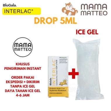 INTERLAC Probiotik Drops Mini Pack Tablet Vitamin D3 / Menjaga Saluran Pencernaan / BANDUNG Drops +