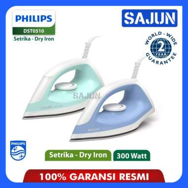 Philips Setrika Kering DST0510 Dry Iron Seri 500 DST-0510 HIjau