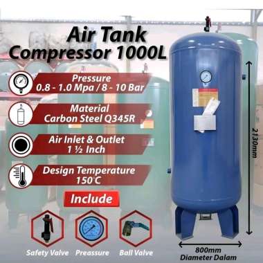 Tangki Udara 1000 liter kompresor Air Tank 1000 liter compressor