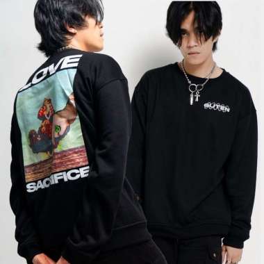 Guten Inc - "VOLUME 1" Sweater Hoodie Pria / Jacket Sweater Guten SACRIFICE BLACK CREW L
