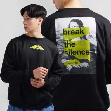 Guten Inc - "VOLUME 1" Sweater Hoodie Pria / Jacket Sweater Guten MONA BLACK CREWNECK L