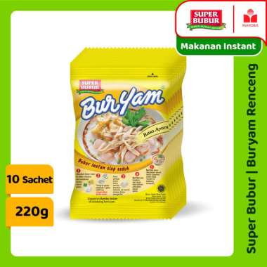 SUPER BUBUR Buryam Bubur Instan [10 Sachet/ 22 g/ Renceng]