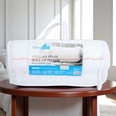 Sleep Lite 60cm Memory Foam Roll Up Pillow Bantal Kepala Bahan Busa Memory Foam Bantal Dengan Mengik