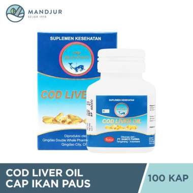 Samco Farma Cod Liver Oil Cap Ikan Paus Suplemen Anak