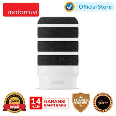 Rode WS14 Pop Filter for PodMic, PodMic USB Mikrofon Putih