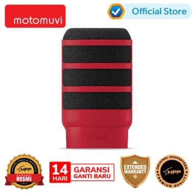 Rode WS14 Pop Filter for PodMic, PodMic USB Mikrofon Merah