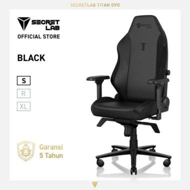 Secretlab TITAN Evo NEO Hybrid Leatherette Kursi Gaming—BLACK (Ukuran Small)