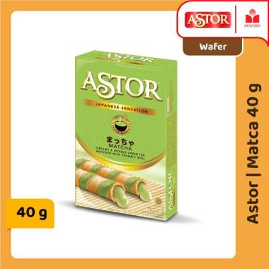 Promo Harga Astor Wafer Roll Matcha 40 gr - Blibli