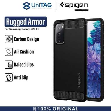 Case Samsung Galaxy S20 FE Spigen Rugged Armor Softcase Carbon Casing