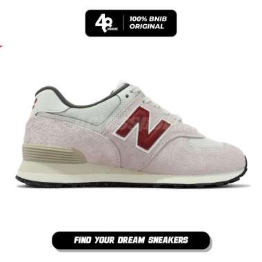 Sepatu Unisex NewBalance 574 White/Red (U574SOR) Original 43