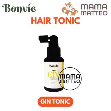 BONVIE Kemiri Gin Tea Hair Tonic 60ml Anti Hairfall Rambut Rontok Anti Dandruff Ketombe / BANDUNG Gi
