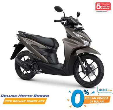 New Honda BEAT DELUXE SmartKey CBS ISS Sepeda Motor Matte Brown Bandung