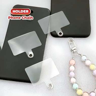 OEM SK-C1106 Gantungan Casing HP Plastik Mika Bening Universal / Cantolan Holder Phone Chain Transpa