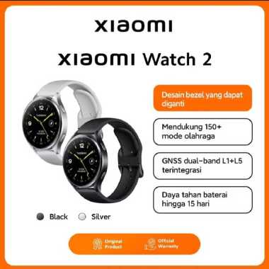 Xiaomi Mi Watch 2 Smartwatch Snapdragon W5+ Gen1 Garansi Resmi Silver