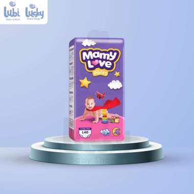 Mamy Love Baby Pants Popok Bayi [Size L/ 40 pcs]