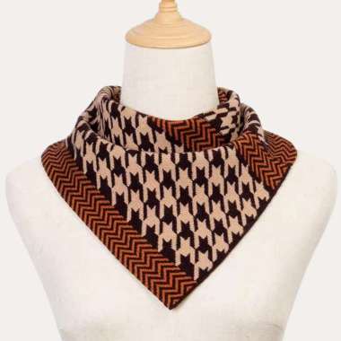 Syal Leher Segitiga Pria Wanita / Syal Penghangat Leher Instant / Syal Cowboy Coboy / Scarf Musim Se