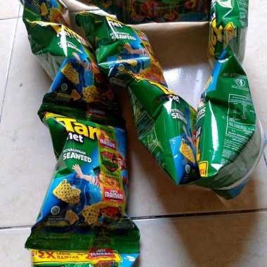 MAKANAN RINGAN SNACK TARO NET 17g RENCENG ISI 10 PCS BUNGKUS SEAWEED