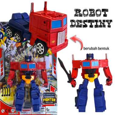 Mainan Robot destiny Mainan anak robot optimus prime bisa berubah jd mobil mainan mobil jadi robot a