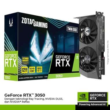 VGA Card ZOTAC GAMING GeForce RTX 3060 Twin Edge 12GB GDDR6