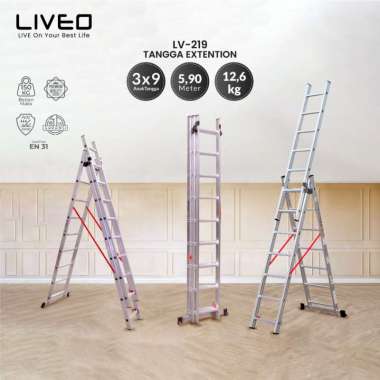 Liveo LV 219 Extension Tangga 01 Silver