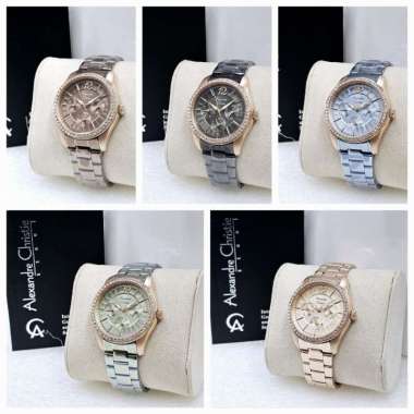 Alexandre Christie AC2645 Passion Jam Tangan Wanita Stainless Steel Silver Black