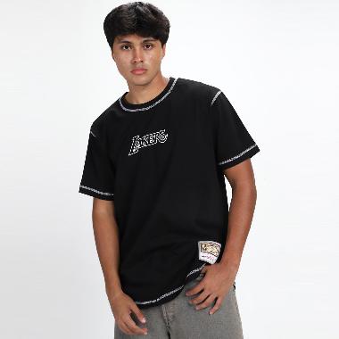 Mitchell and Ness Unisex Basketball Contrast 2K Graphic Tee Los Angeles Lakers [SSTE6824-LALYYPPPBLC