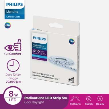 Lampu Philips Radiantline LED Strip EXT DLI320 5M 8W 6500K 24V Putih