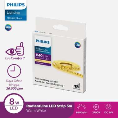 Lampu Philips Radiantline LED Strip EXT DLI320 5M 8W 2700K 24V Kuning