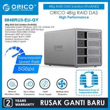 ORICO Big RAID DAS Solution / DAS Studio / ProThunder 2bay 4bay 5bay HDD Enclosure SSD Enclosure - 9