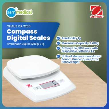 OHAUS Compass CR Timbangan Digital 2200gr x 1g CR 2200